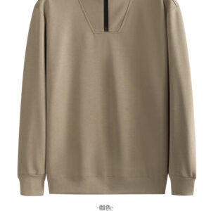 XY-YS-02 100% Cotton half-zip stand-collar sweatshirt
