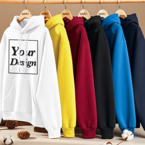 Top Quality 58% Cotton Thick Fleece Hoodies Men Womens Unisex Hoody Sweatshirt 350gsm